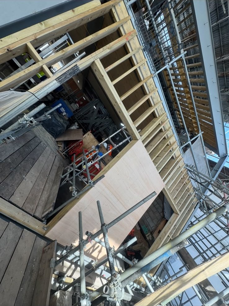 Structural steel and timber frame
